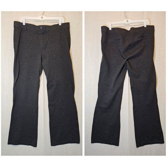 Betabrand Women's Classic Comfortable Straight Pull-On Yoga Dress Pants Gray XXL - Picture 1 of 6